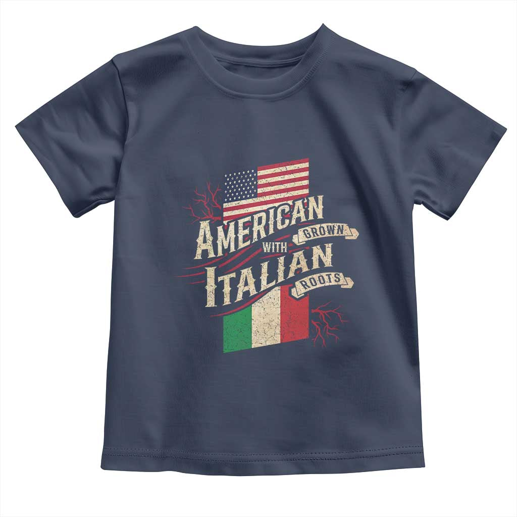 American Grown Italian Roots Patriot Toddler T Shirt