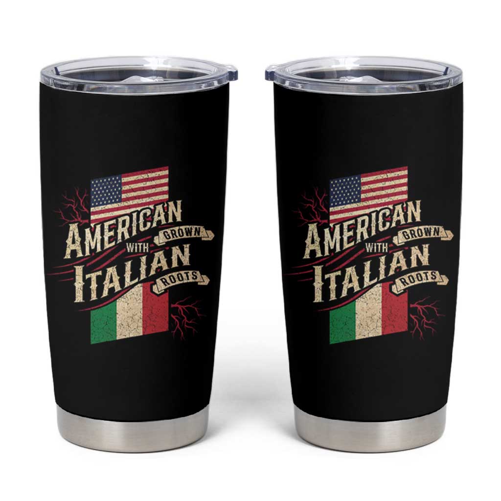 American Grown Italian Roots Patriot Tumbler Cup