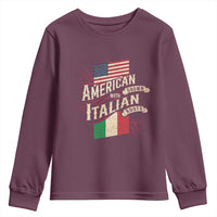 American Grown Italian Roots Patriot Youth Sweatshirt