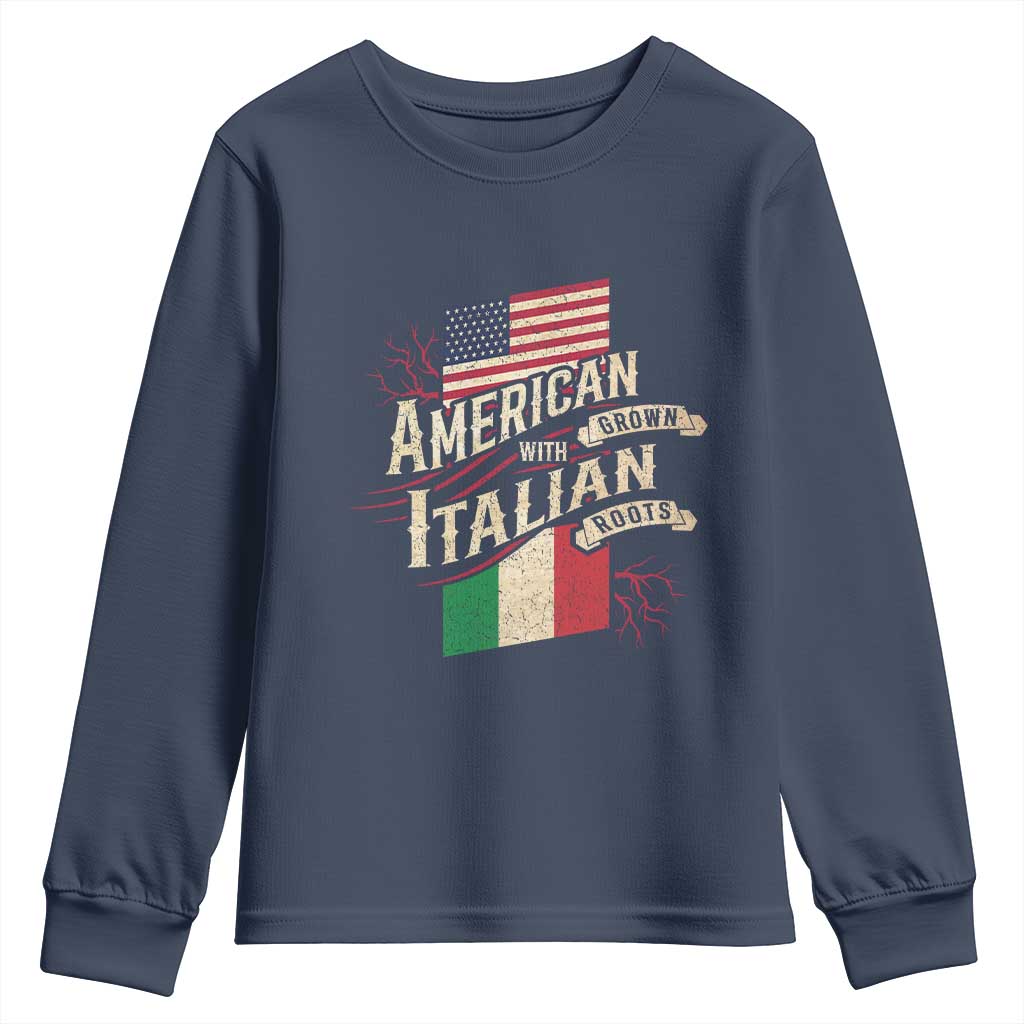American Grown Italian Roots Patriot Youth Sweatshirt