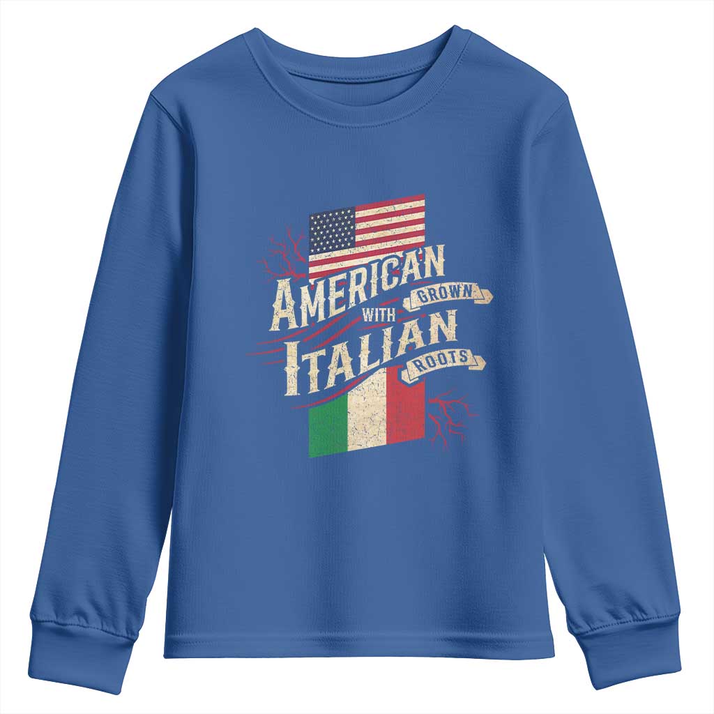 American Grown Italian Roots Patriot Youth Sweatshirt