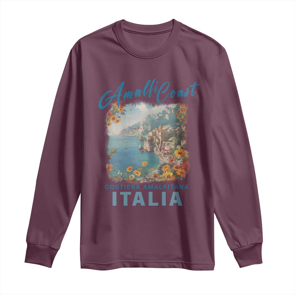 Italy Trip Long Sleeve Shirt Amalfi Coast Beautiful Beach