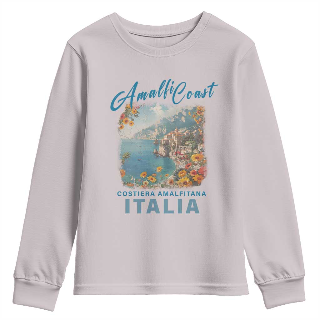 Italy Trip Youth Sweatshirt Amalfi Coast Beautiful Beach