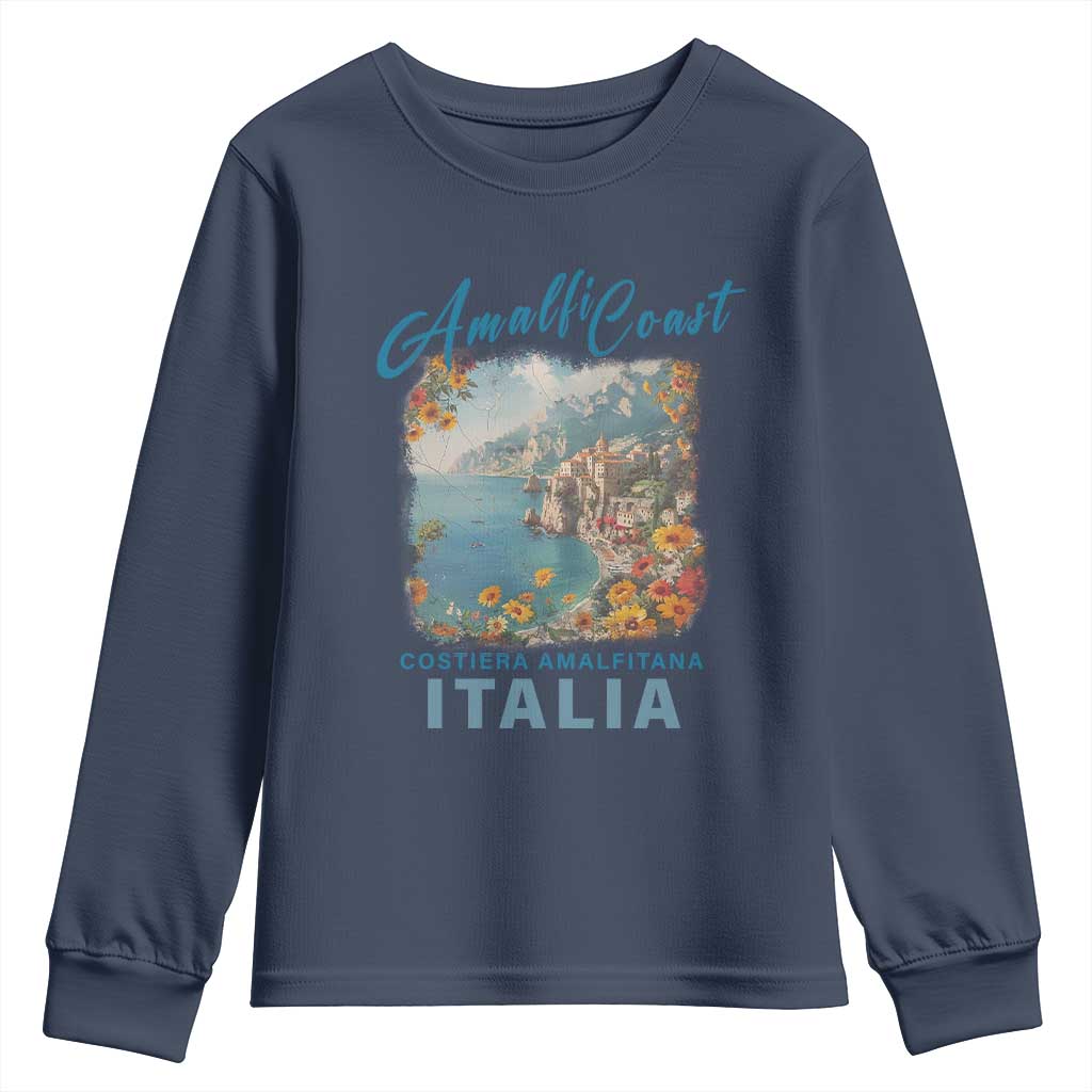 Italy Trip Youth Sweatshirt Amalfi Coast Beautiful Beach