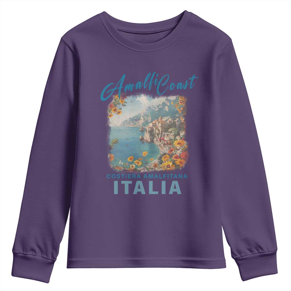 Italy Trip Youth Sweatshirt Amalfi Coast Beautiful Beach