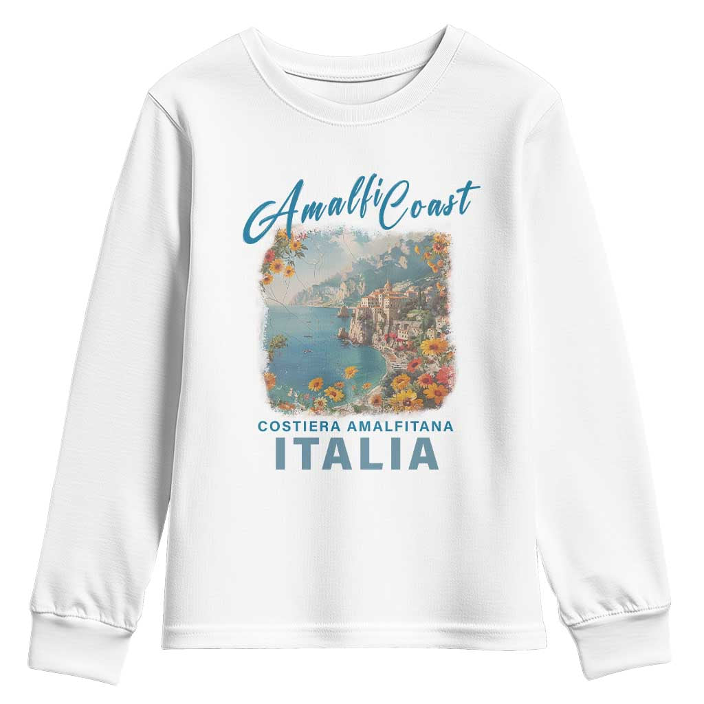 Italy Trip Youth Sweatshirt Amalfi Coast Beautiful Beach