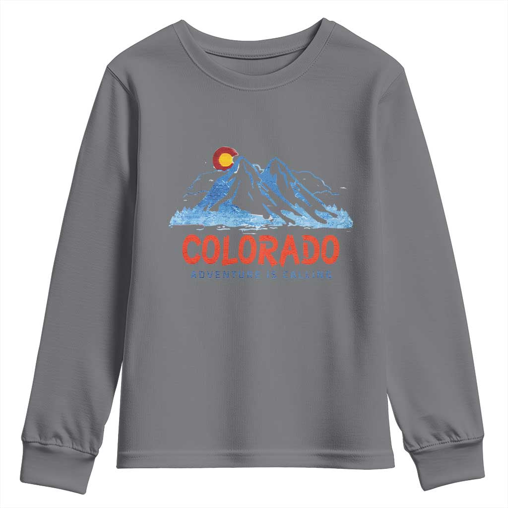 Colorado Youth Sweatshirt Adventure Is Calling Nature Lover Outdoor Activities