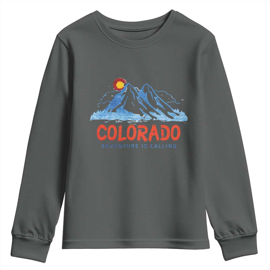 Colorado Youth Sweatshirt Adventure Is Calling Nature Lover Outdoor Activities