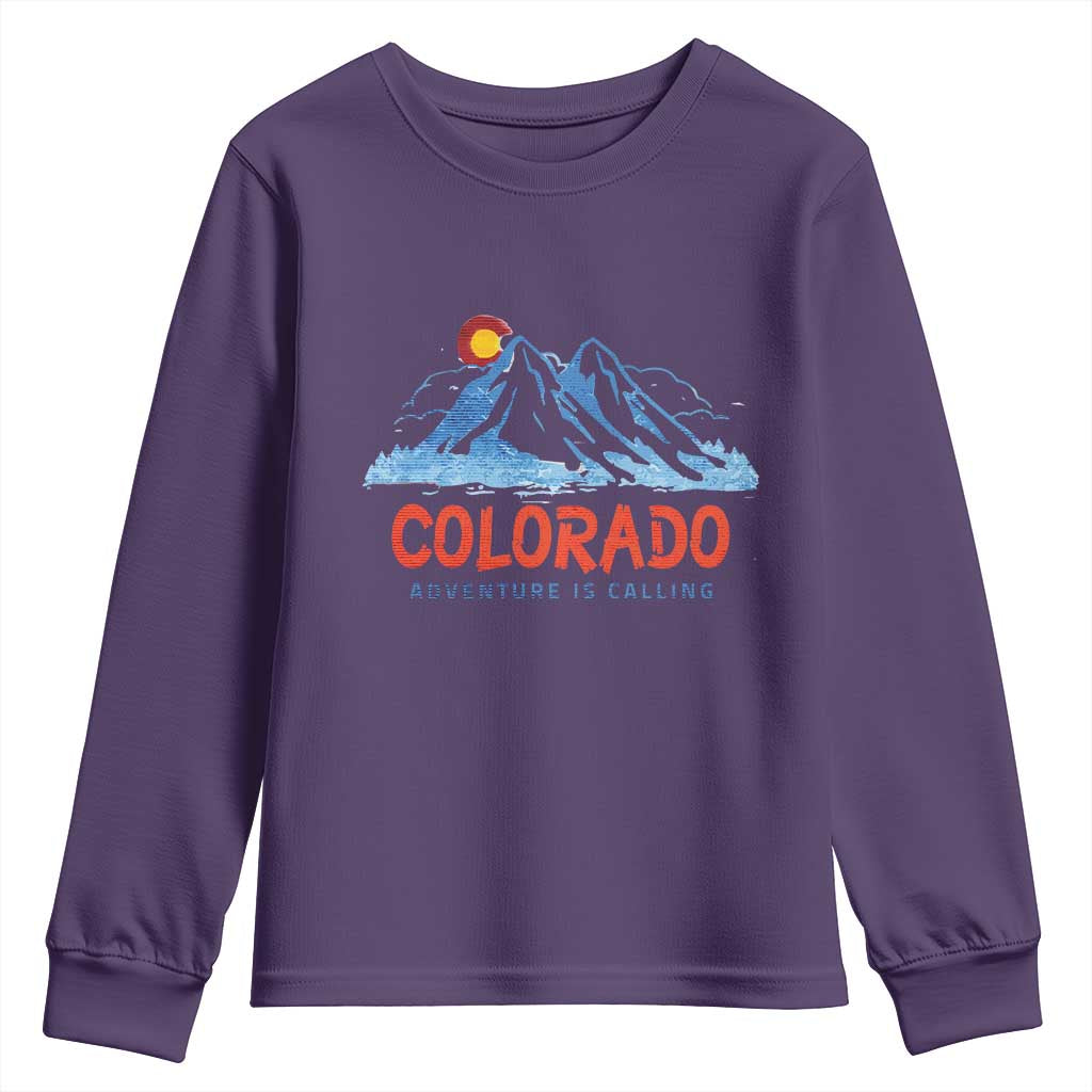 Colorado Youth Sweatshirt Adventure Is Calling Nature Lover Outdoor Activities