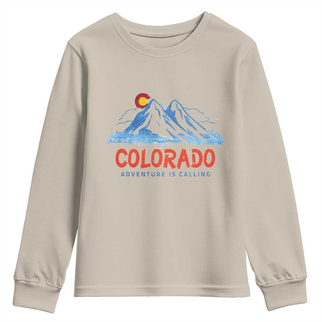 Colorado Youth Sweatshirt Adventure Is Calling Nature Lover Outdoor Activities