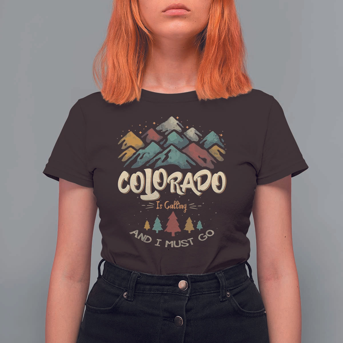 Colorado Is Calling And I Must Go T Shirt For Women Nature Lover Outdoor Activities - Wonder Print Shop
