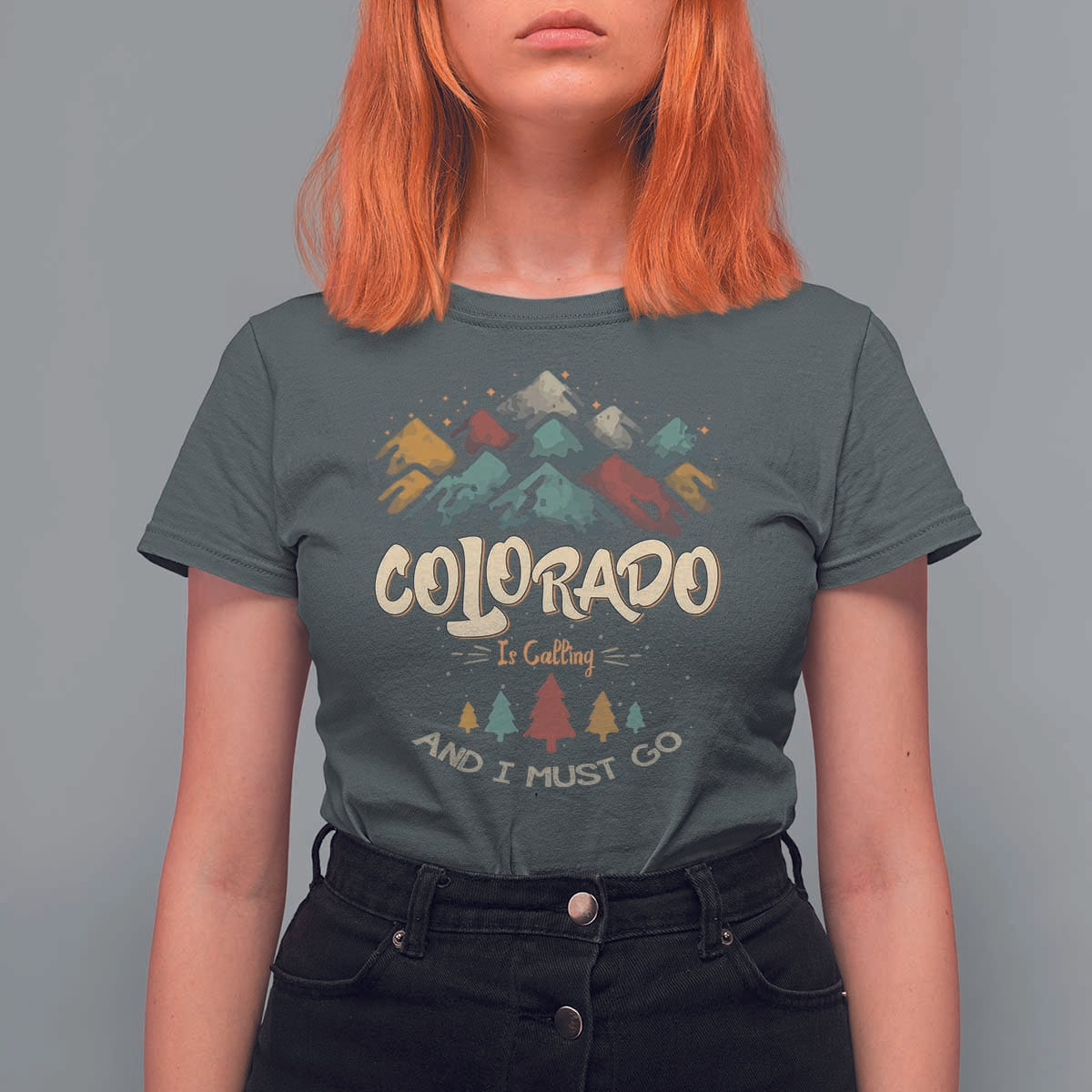 Colorado Is Calling And I Must Go T Shirt For Women Nature Lover Outdoor Activities - Wonder Print Shop