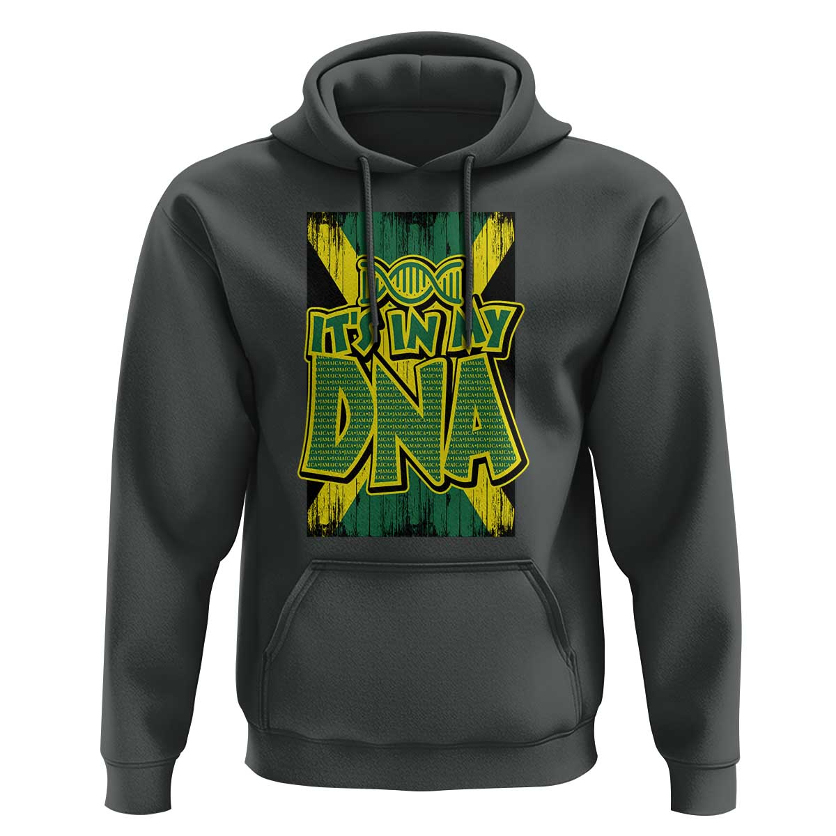 Jamaican Pride Hoodie Jamaica It's In My DNA - Wonder Print Shop