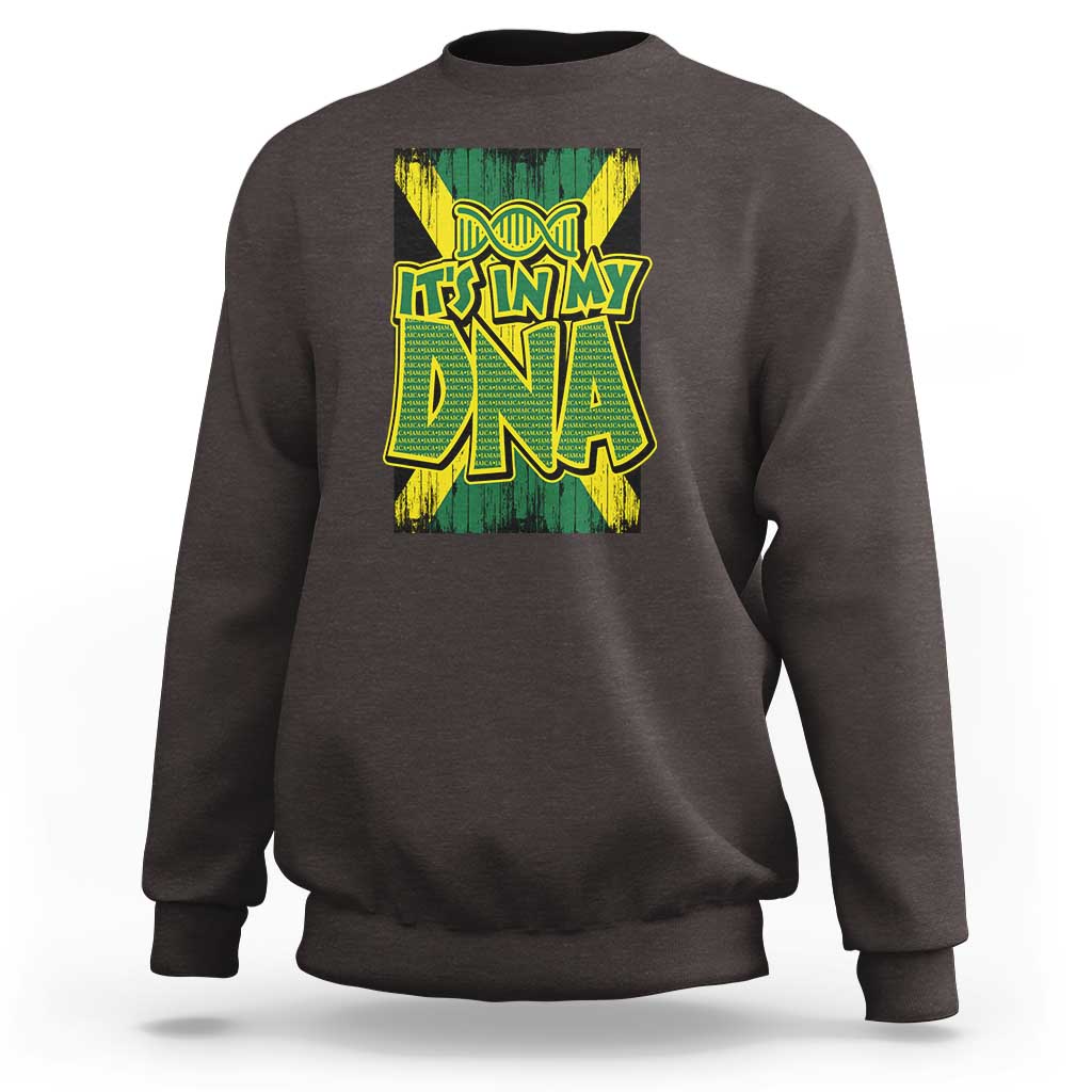 Jamaican Pride Sweatshirt Jamaica It's In My DNA - Wonder Print Shop