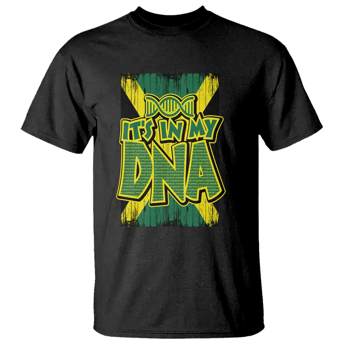 Jamaican Pride T Shirt Jamaica It's In My DNA - Wonder Print Shop