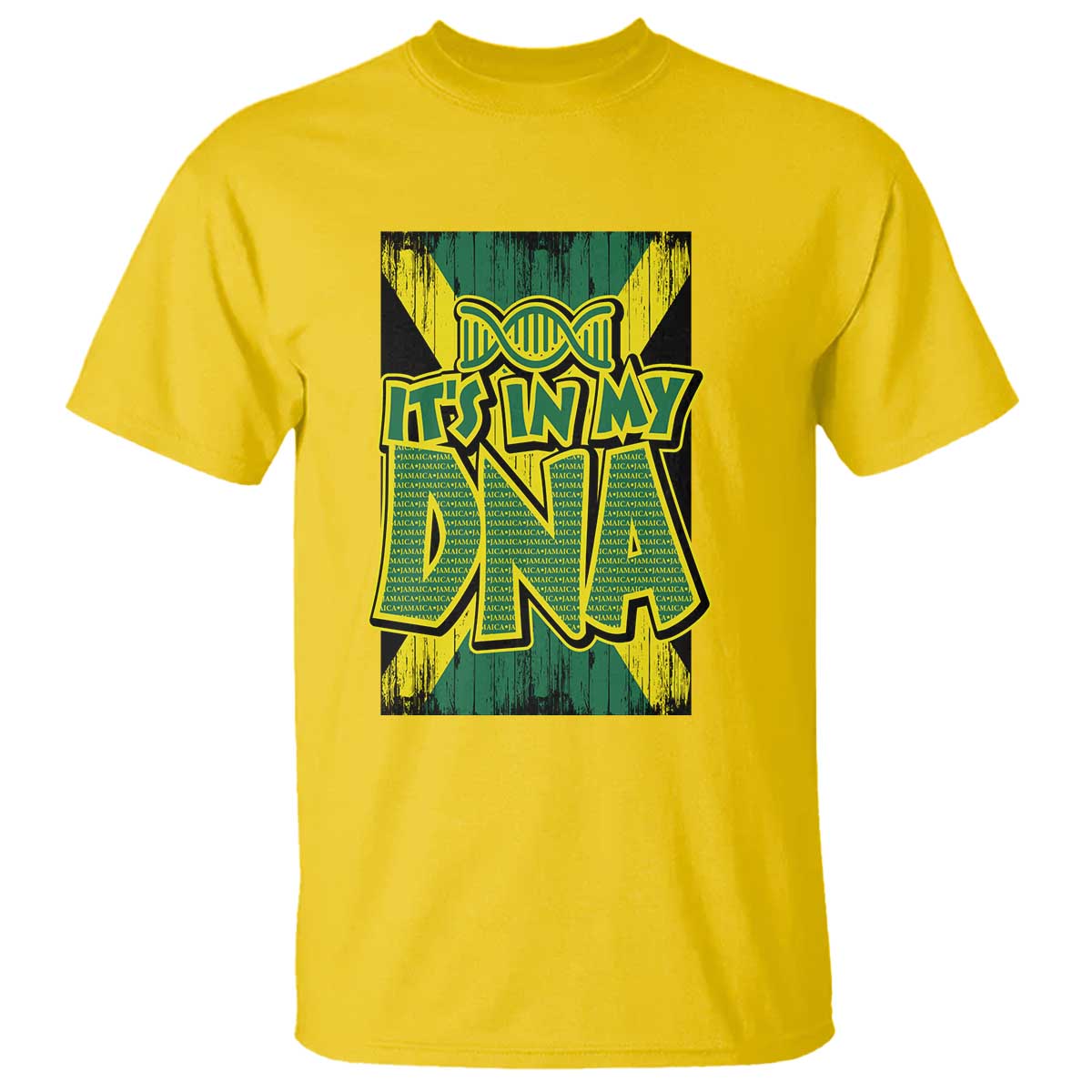 Jamaican Pride T Shirt Jamaica It's In My DNA - Wonder Print Shop