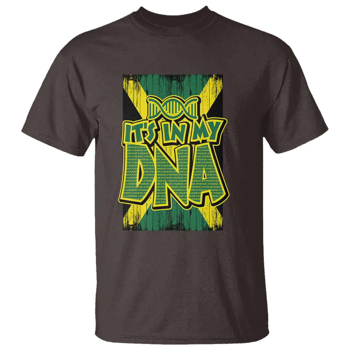Jamaican Pride T Shirt Jamaica It's In My DNA - Wonder Print Shop
