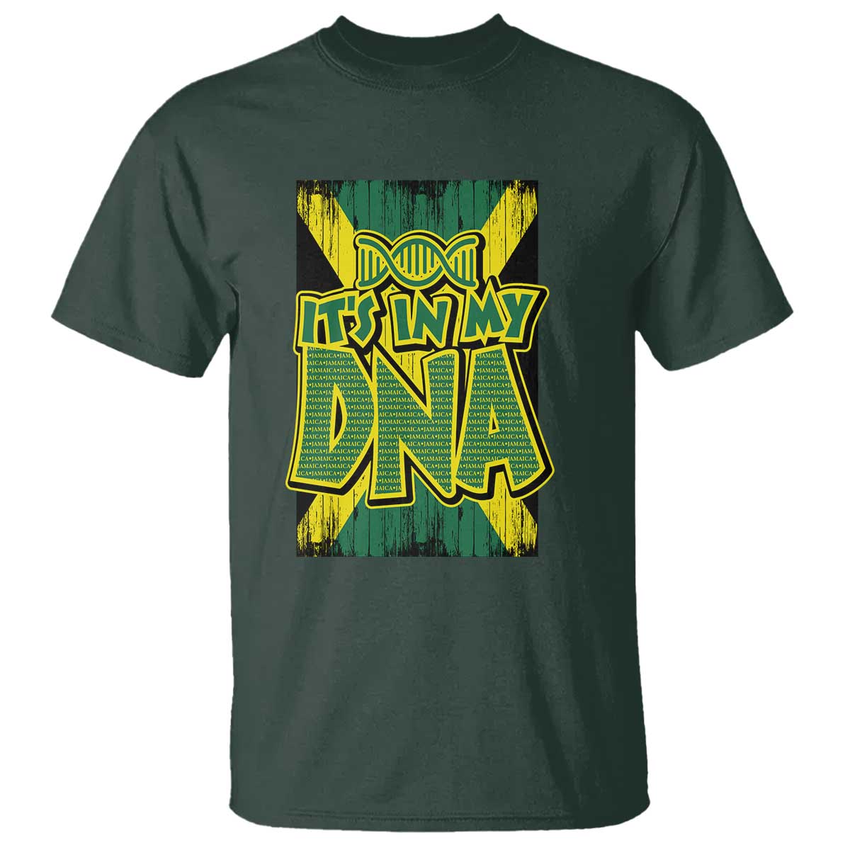 Jamaican Pride T Shirt Jamaica It's In My DNA - Wonder Print Shop