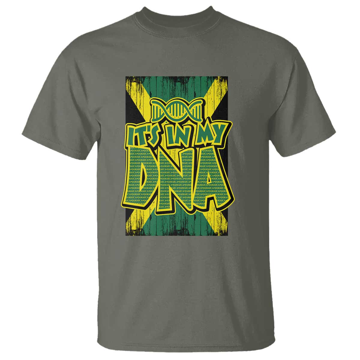 Jamaican Pride T Shirt Jamaica It's In My DNA - Wonder Print Shop