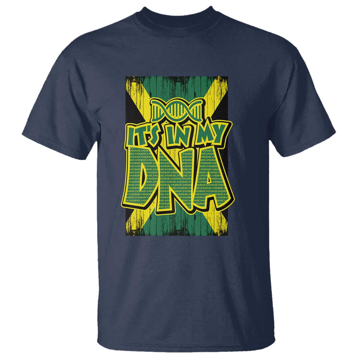 Jamaican Pride T Shirt Jamaica It's In My DNA - Wonder Print Shop