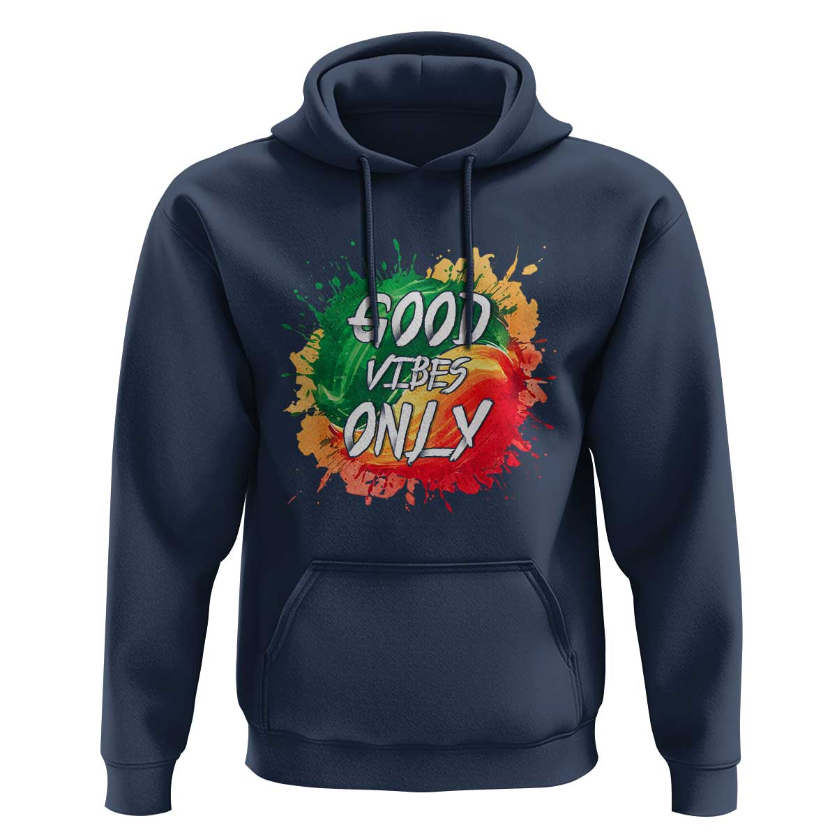 Good Vibes Only  Rasta Reggae Jamaica Hoodie - Wonder Print Shop
