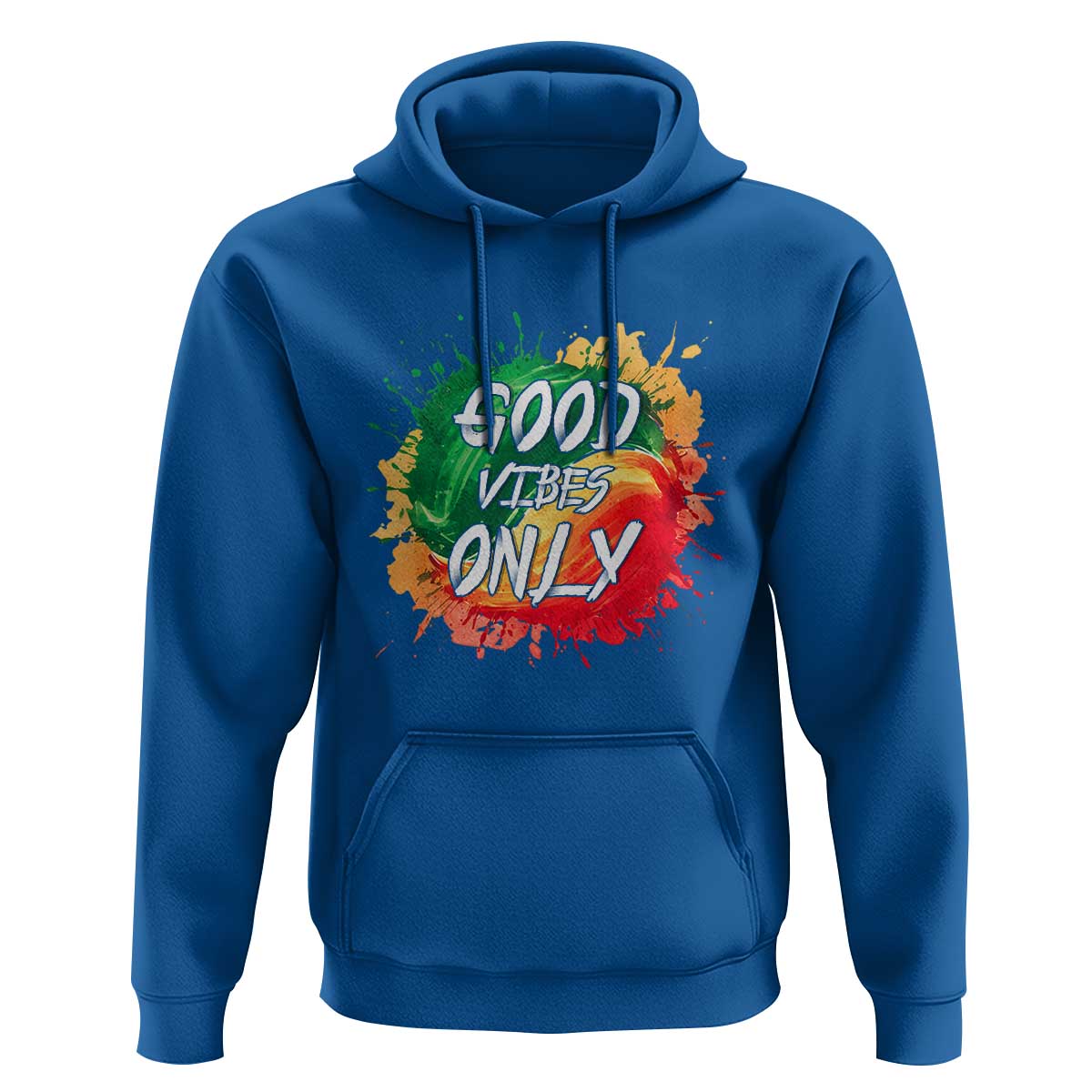 Good Vibes Only  Rasta Reggae Jamaica Hoodie - Wonder Print Shop