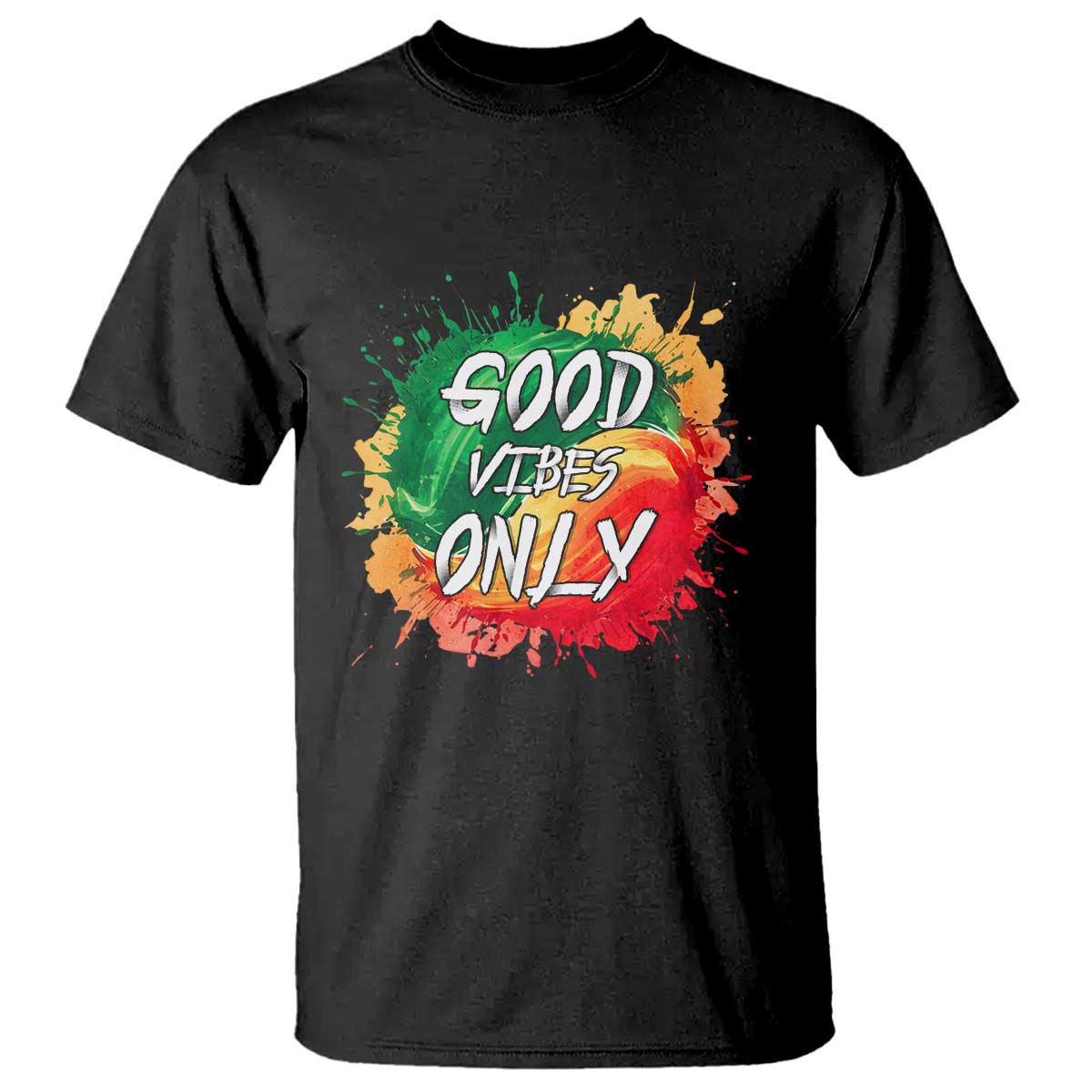 Good Vibes Only  Rasta Reggae Jamaica T Shirt - Wonder Print Shop
