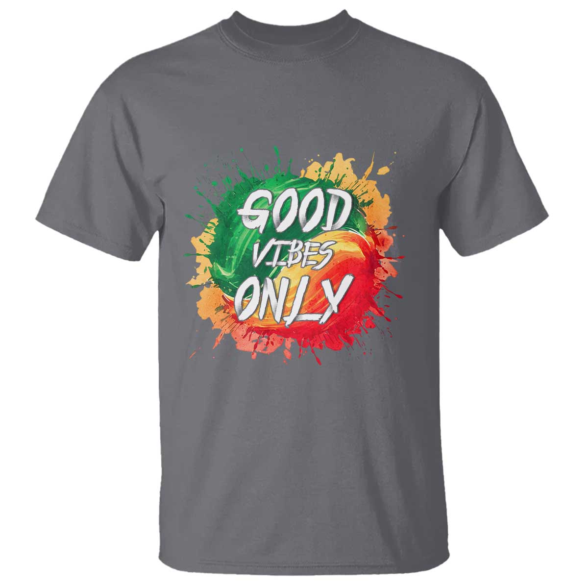 Good Vibes Only  Rasta Reggae Jamaica T Shirt - Wonder Print Shop
