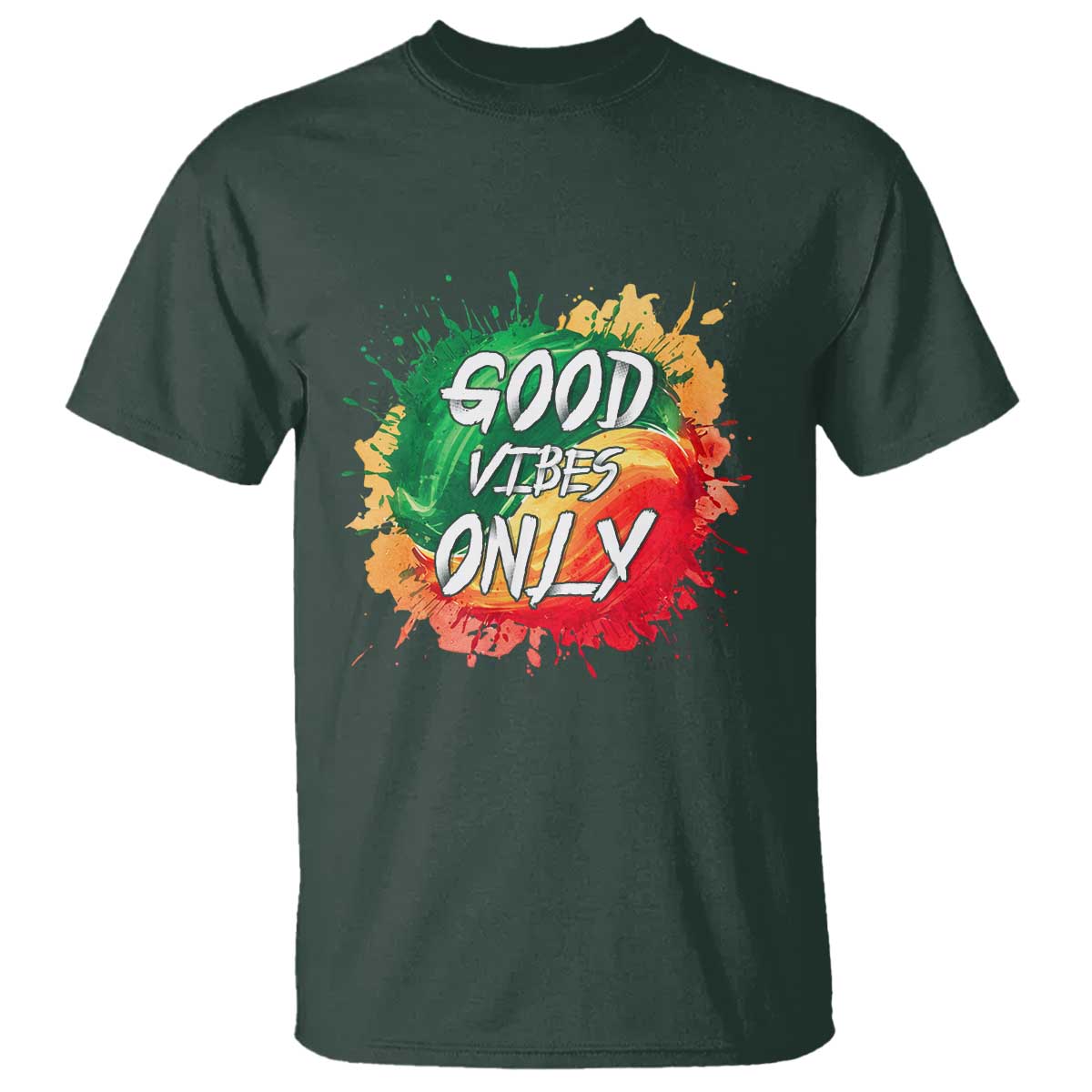 Good Vibes Only  Rasta Reggae Jamaica T Shirt - Wonder Print Shop