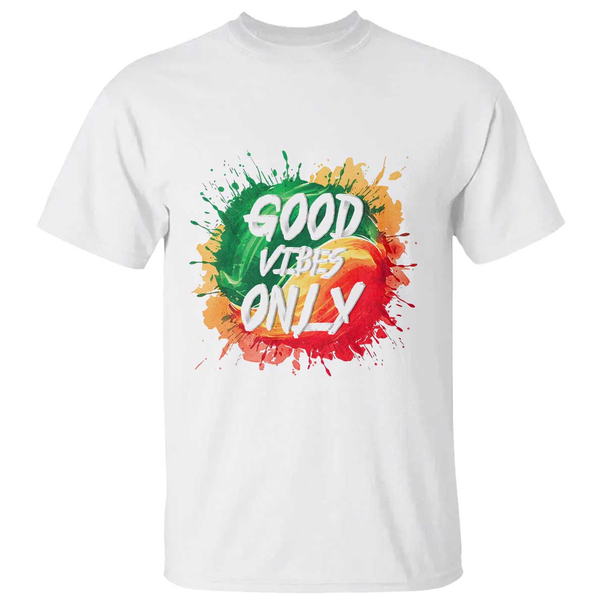 Good Vibes Only  Rasta Reggae Jamaica T Shirt - Wonder Print Shop