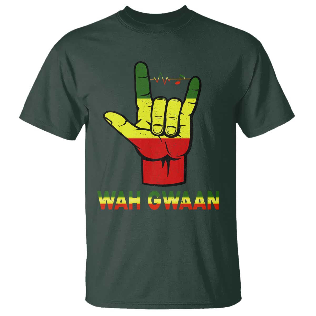 Reggae Lover T Shirt Wah Gwaan Jamaica jamaican - Wonder Print Shop