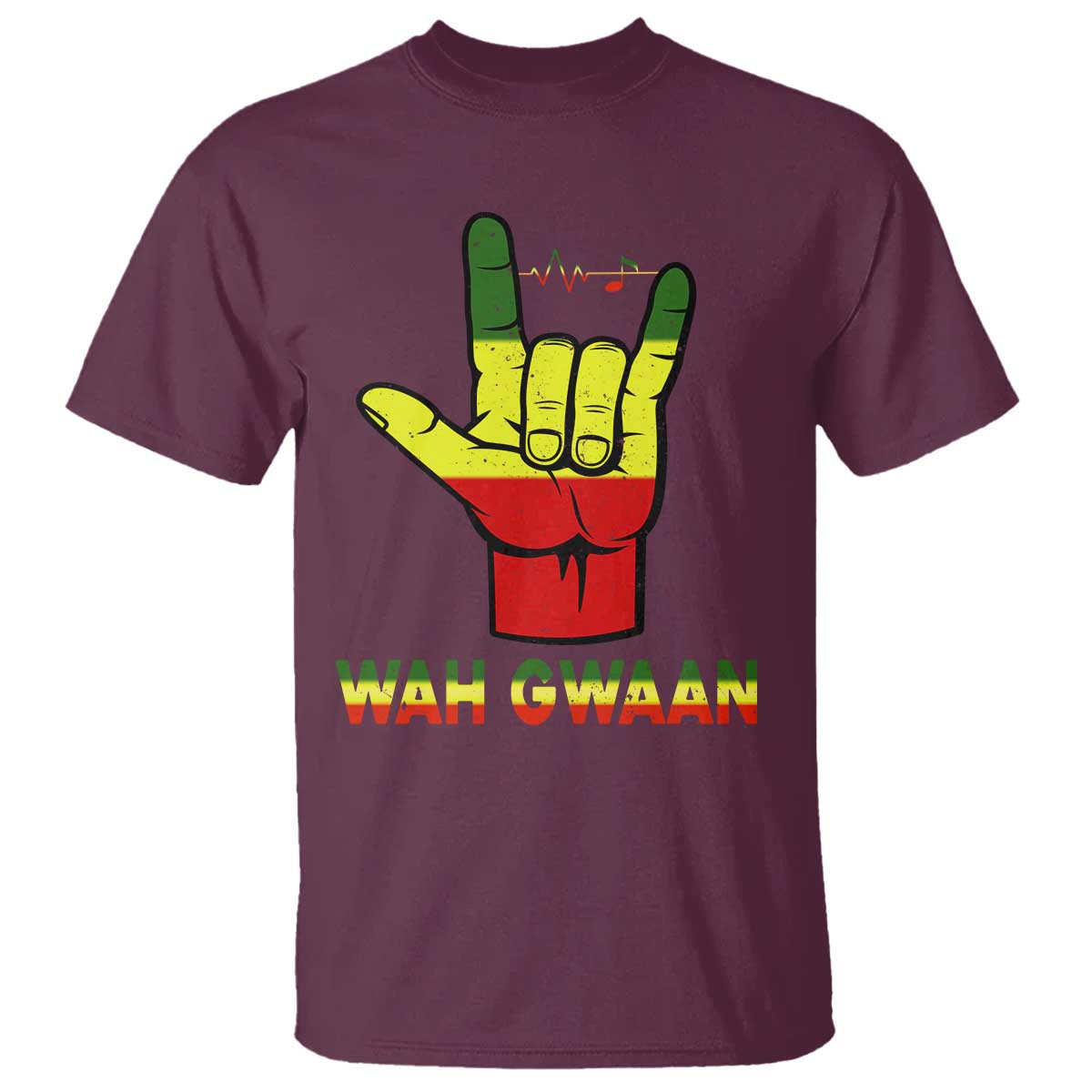 Reggae Lover T Shirt Wah Gwaan Jamaica jamaican - Wonder Print Shop
