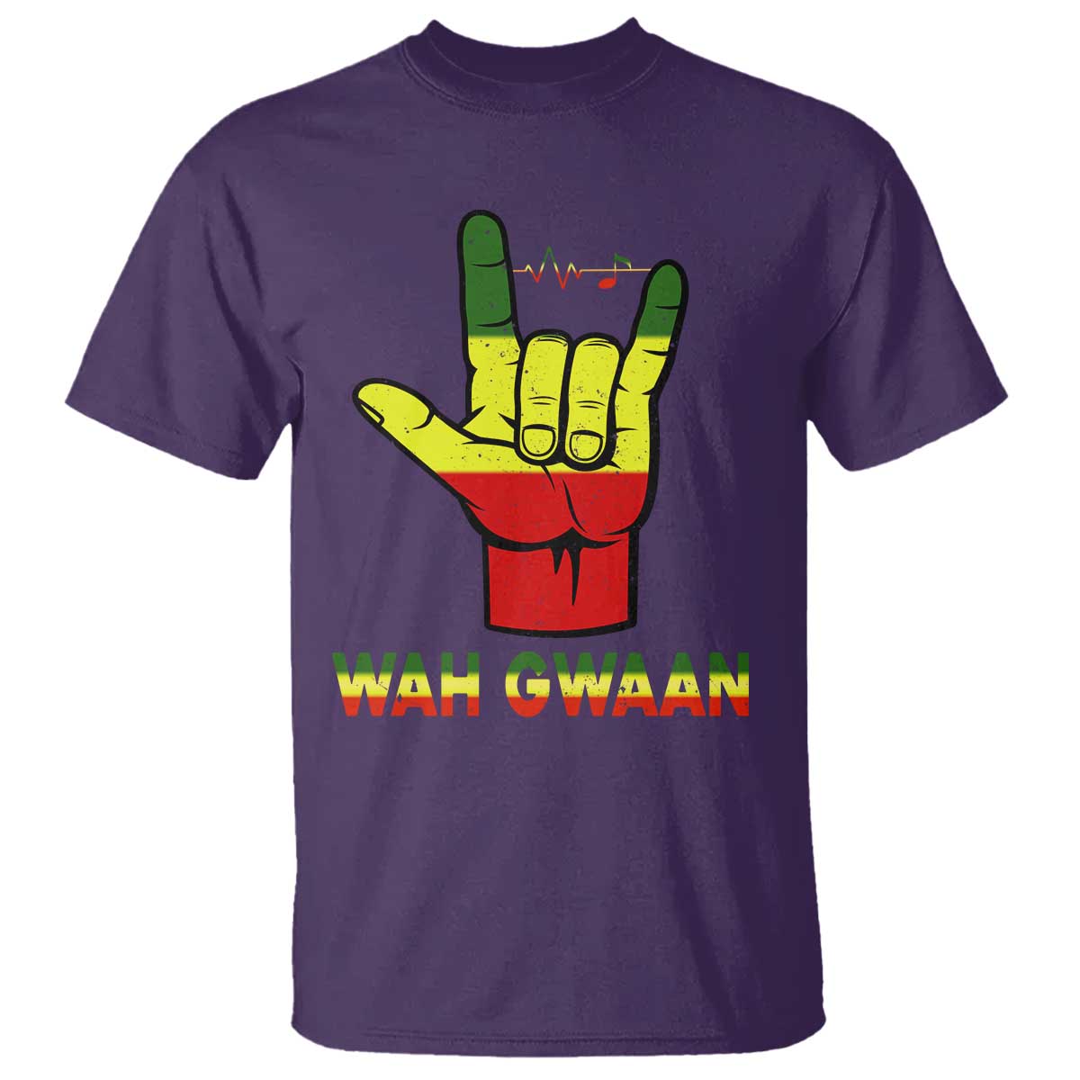 Reggae Lover T Shirt Wah Gwaan Jamaica jamaican - Wonder Print Shop