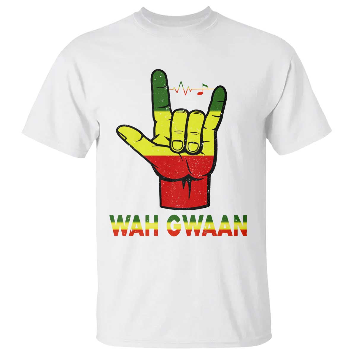 Reggae Lover T Shirt Wah Gwaan Jamaica jamaican - Wonder Print Shop