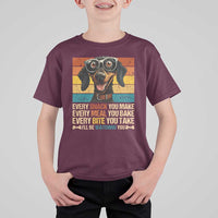 Funny Dog Lover T Shirt For Kid I'll Be Watching You
