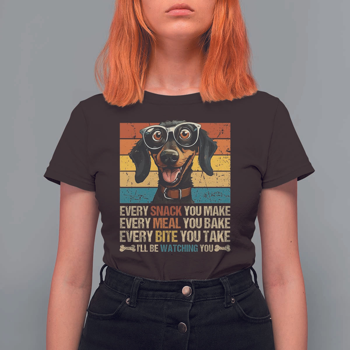 Funny Dog Lover T Shirt For Women I'll Be Watching You