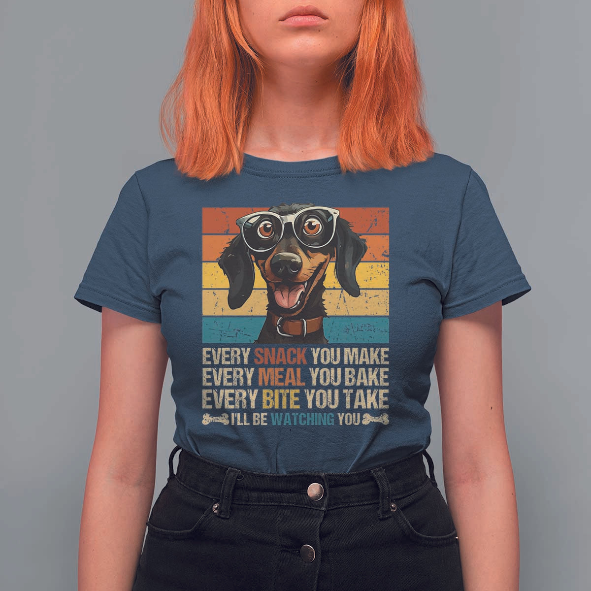 Funny Dog Lover T Shirt For Women I'll Be Watching You
