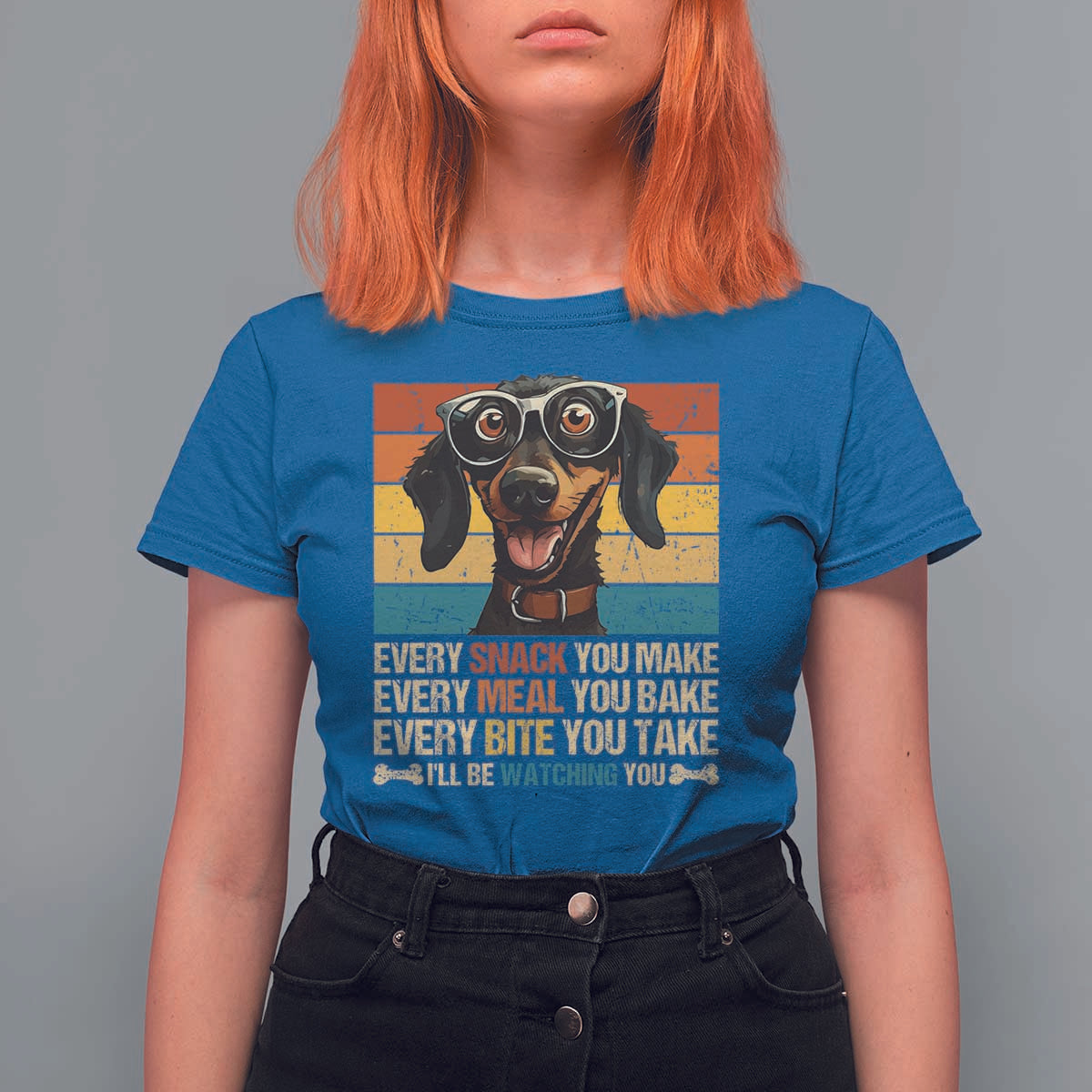 Funny Dog Lover T Shirt For Women I'll Be Watching You