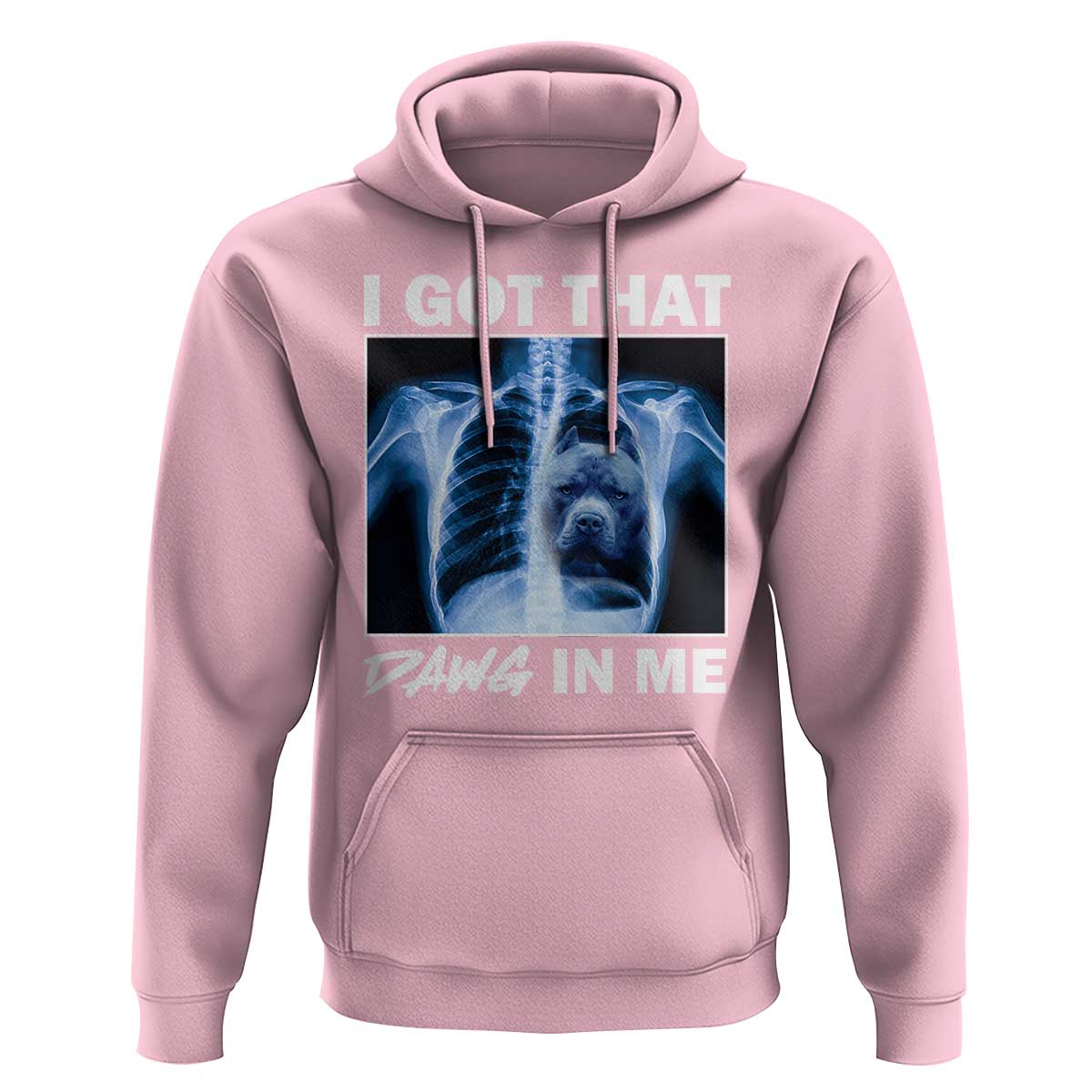 Funny I Got That Dawg In Me Xray Pitbull Meme Hoodie