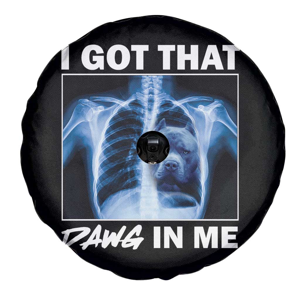 Funny I Got That Dawg In Me Xray Pitbull Meme Spare Tire Cover