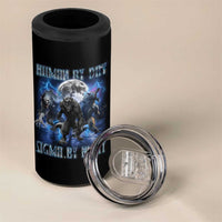 Alpha Wolf 4 in 1 Can Cooler Tumbler Human By Day Sigma By Night