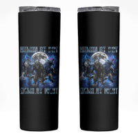 Alpha Wolf Skinny Tumbler Human By Day Sigma By Night