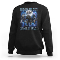 Alpha Wolf Sweatshirt Human By Day Sigma By Night - Wonder Print Shop