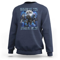Alpha Wolf Sweatshirt Human By Day Sigma By Night - Wonder Print Shop