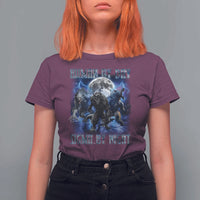 Alpha Wolf T Shirt For Women Human By Day Sigma By Night - Wonder Print Shop