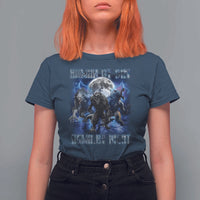 Alpha Wolf T Shirt For Women Human By Day Sigma By Night - Wonder Print Shop