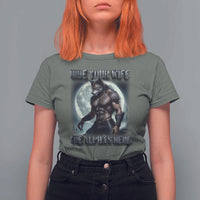 Alpha Wolf T Shirt For Women Hide Your Wife The Alpha's Here - Wonder Print Shop