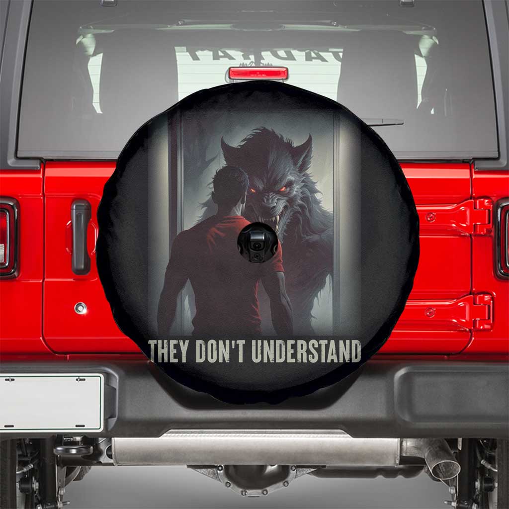 Alpha Wolf They Don't Understand Spare Tire Cover