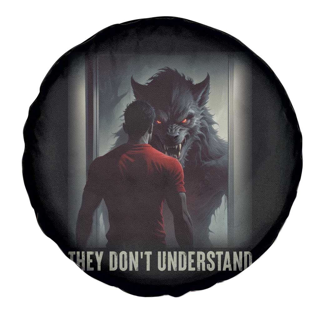 Alpha Wolf They Don't Understand Spare Tire Cover