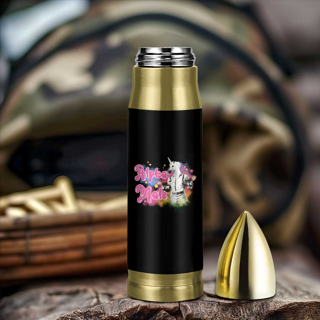 Funny Alpha Male Unicorn Bullet Tumbler